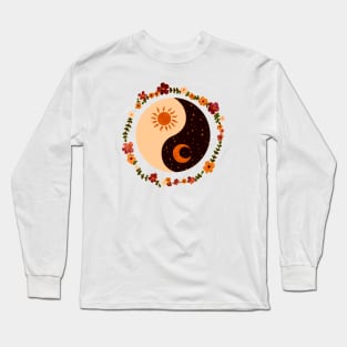 Floral Yin and Yang (2) Long Sleeve T-Shirt